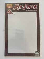Red Sonja 25 Blank Sketch Cover Variant (Dynamite 2005) High Grade picture