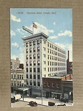 Postcard Omaha NE Nebraska Horse Delivery Wagon Henshaw Hotel Vintage 1914 picture