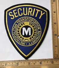 Vintage Obsolete Metropolitan Transportation Authority MTA Security Guard Patch picture