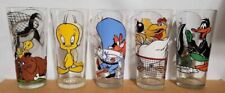 Lot of 5 1970s Pepsi Collector Series Drinking Glasses Tweety Sylvester Yosemite picture