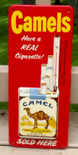 Vintage Camel Cigarettes  Thermometer Metal Sign Orig. Tobacco Advertising 3D picture