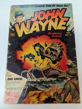 John Wayne Adventure Comics #15 Good 1952 Marines War Hero HTF Toby Press picture