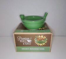 Green Premium Roast and Toast Ceramic Cereal Bowl Pipe NEW picture