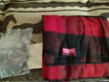Vintage Marlboro Throw Blanket Never Used Plaid Red picture