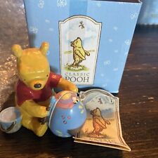 Disney Classic Winnie The Pooh Figurine Hinged Egg With Piglet New picture