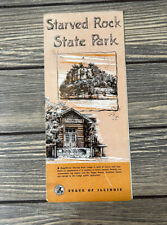 Vintage Starved Rock State Park State Of Illinois Brochure Pamphlet Souvenir  picture