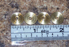 Small Brass insignia Screw Back Nut 1/2 inch 40 thread per inch lot of 4 picture
