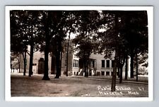 Marcellus MI-Michigan, RPPC Public School, Real Photo c1938 Vintage Postcard picture