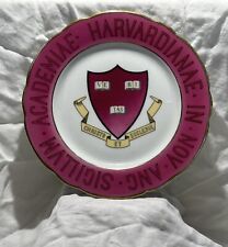Rare handpainted Harvard plate, CT manufactured picture