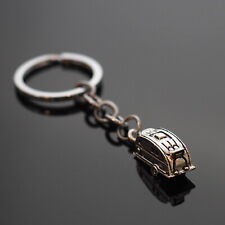 Vintage Trailer Camper Camping RV Silver Pendant Keychain Gift Key Chain picture