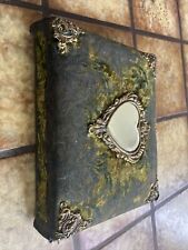 Vintage Early 1900's Fabric Covered Victorian Family Photo Album picture