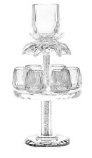 Crystal Wine Fountain Crushed Clear Stones Six small Cups + One Large Cup picture
