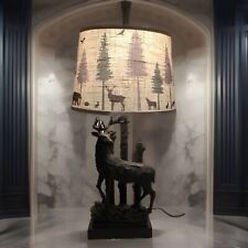 Crestview Whitetail Buck Deer Lamp Desk Table Bed Rustic Hunt Cabin Lodge Decor picture