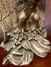 Vintage Heavy Imposing Eagle Book End, Brushed Gold 1966. picture