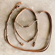 Beautiful Vintage Western Horse Bridle And Reins New Old Stock Craftsman Leather picture