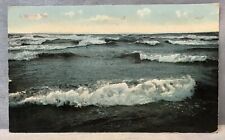 Antique Postcard A stormy Sea  Seaside Oregon 1911 picture