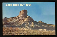Scottsbluff Nebraska Sioux Look Out Rock Postcard c1960 picture