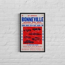 BONNEVILLE Salt Flats Racing 1964 Promotional Poster, 14