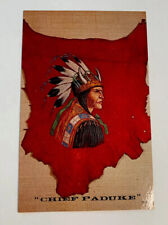 Vintage Unposted Post Card Chief Paduke Chief of Sub-Tribe Chickasaw Indians picture