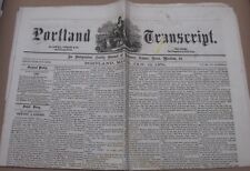 Portland Transcript (Jan. 12 1878) - Old Maine Newspaper picture