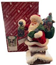 Dept 56 Possible Dreams Clothtique Santa 25th Anniversary Up On The Rooftop picture