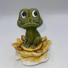 Neil The Frog Sears Vintage Frog And Lily Pad Salt And Pepper Shakers 1978 VTG picture