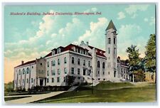 Bloomington Indiana IN Postcard Student's Building Indiana University 1910's picture