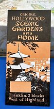 Original Hollywood Scenic Gardens & Home Travel Brochure With Map 1930s / 40s picture