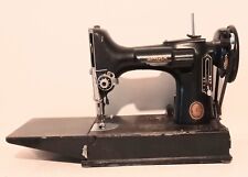 VINTAGE SINGER FEATHERWEIGHT 221 SEWING MACHINE  W/ CASE, Tray Inside GC picture