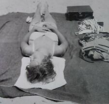 Hollywood Bikini Beach Sun Original Photo Carl Neubert VTG 1940s RARE CA Girl  picture