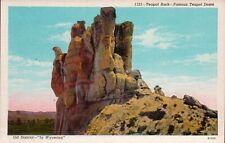 Vintage Postcard Teapot Rock Famous Teapot Dome Oil District Wyoming WY picture