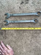 2 Vintage Barcalo Combination Wrenches Forged USA 1” $ 15/16”  Rare picture