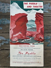 Vintage Original The Pueblo & Red Rocks Theatre Brochure Colorado picture