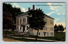 Yarmouth ME-Maine, Knights Of Pythias Hall, Antique, Vintage c1927 Postcard picture