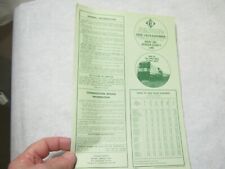 August 25, 1974 Erie Lackawanna Suburban Green Timetable picture