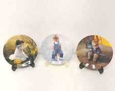 Pemberton & Oakes Mini Collector Plates Lot of 3 by Donald Zolan Vintage 90's picture