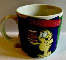 Garfield Coffee Mug Cup Enesco Snackathon Sandwich Cat Jim Davis 1986 picture