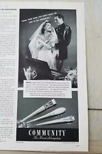 1941 Community silverplate silverware Carnation Lady Hamilton Milady ad picture
