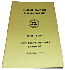 SEPTEMBER 1967 SCL SEABOARD COAST LINE SAFETY RULES TRAIN ENGINE YARD EMPLOYEES picture