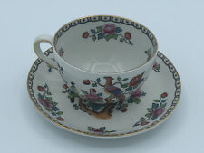 Antique Allerton's England Cup And Saucer Rare Plymouth Pattern Birds Peacock picture