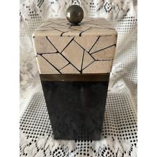 Tessellated Stone & Brass Mid century Modern Box By Maitland Smith -Vintage picture