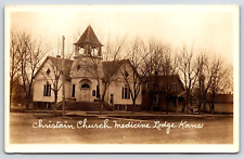 RPPC Christian Church Medicine Lodge Kansas c1930 A12 picture