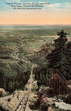 Postcard From Mt. Manitou Incline Railway View of Manitou & Colorado Springs picture