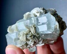 398 Cts Terminated Aquamarine Crystal With Mica from Pakistan picture