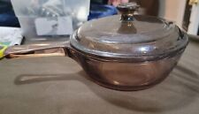 Corning Ware Visions USA Brown Amber 0.5L Saucepan & Pyrex P81C Lid picture