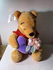 VTG Disney Store Jumbo Heart & Flower Winnie The Pooh 12inch Plush picture