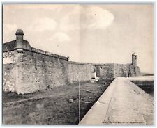 c1905 St. Augustine Florida FL, Fort Marion Panorama Fold Out Rotograph Postcard picture