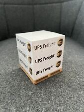 UPS United Parcel Service Note Pad Cube on Wood Pallet New Rare picture