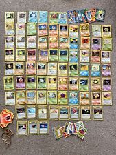 Vintage job lot of original Pokemon cards and stickers picture