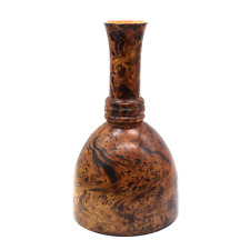 Wood Vase with Wood Swirl Marble Design Large 12.5